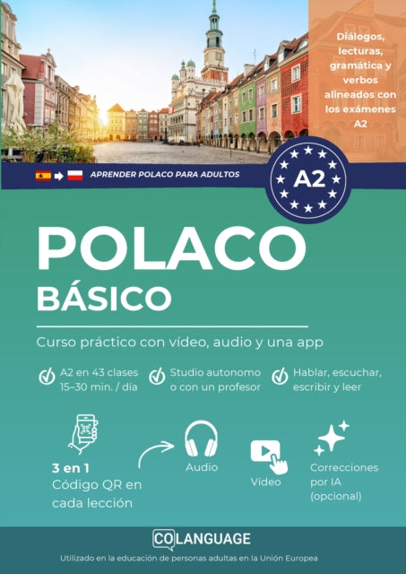 Aprender polaco A2 basico. Curso practico con video, audio y una app cover