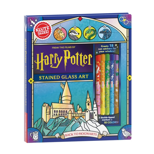 Harry Potter Stained Glass Back to Hogwarts cover