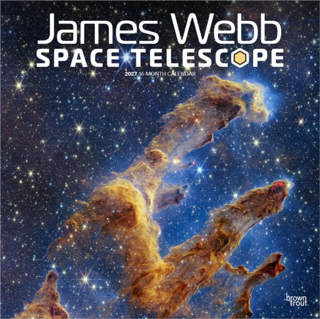 James Webb Space Telescope | 2027 12 x 24 Inch (Hanging) Monthly Square Wall Calendar | Plastic-Free | BrownTrout | Science Astronomy Technology cover