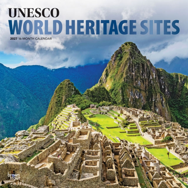 UNESCO World Heritage Sites 2027 12 X 24 Inch (Hanging) Monthly Square Wall Calendar Foil Stamped Cover Plastic-Free cover