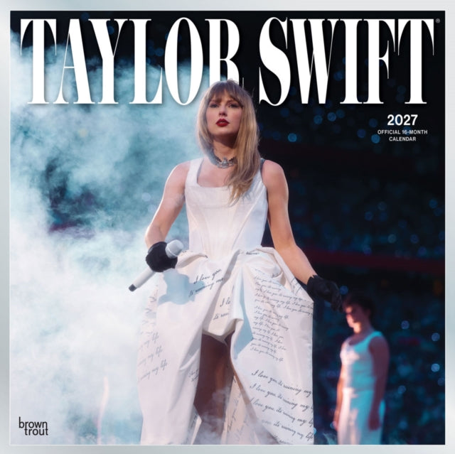 Taylor Swift Official 2027 12 X 24 Inch (Hanging) Monthly Square Wall Calendar Plastic-Free cover
