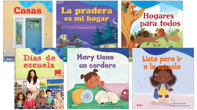 Exploration Storytime: Where Do I Grow and Learn? Spanish 6-Book Set cover