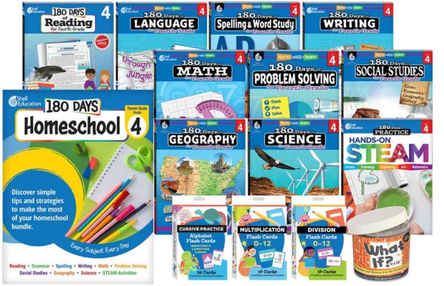 180 Days(TM): Homeschool Grade 4 Set cover