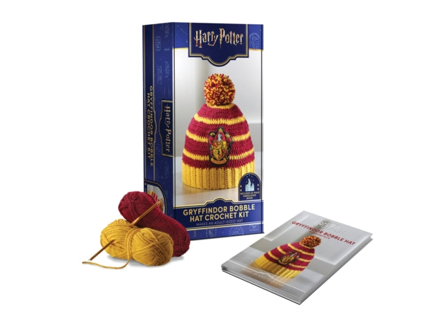 Harry Potter: Gryffindor Pom-Pom Beanie Crochet Kit cover