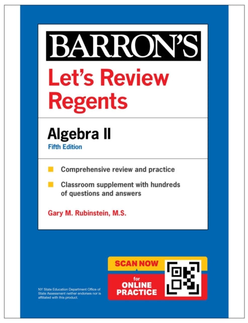 Let''s Review Regents: Algebra II, Fifth Edition  (Barron''s New York Regents) cover