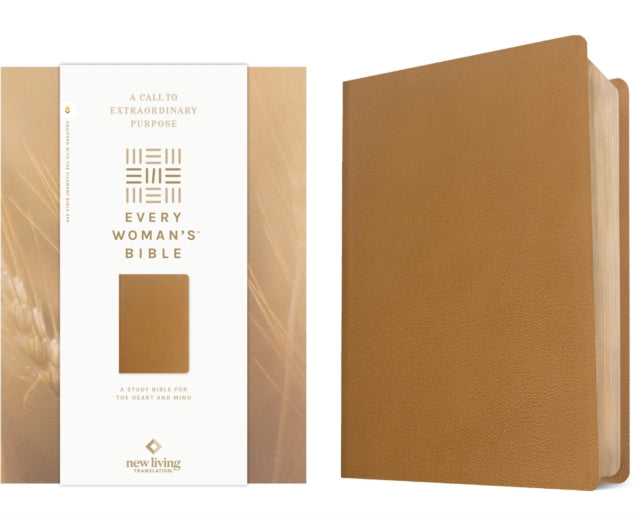 NLT Every Woman's Bible, Filament Enabled (Genuine Leather, Camel, Red Letter) cover