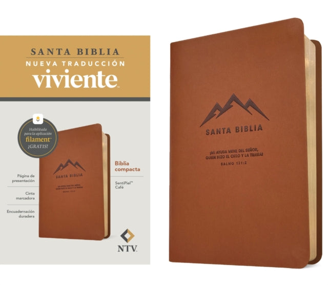 Biblia compacta NTV, con Filament (SentiPiel, Cafe) cover