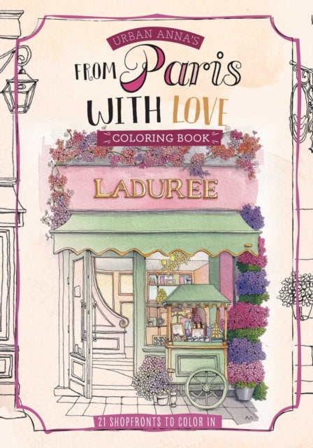 Urban Anna's From Paris with Love Coloring Book cover