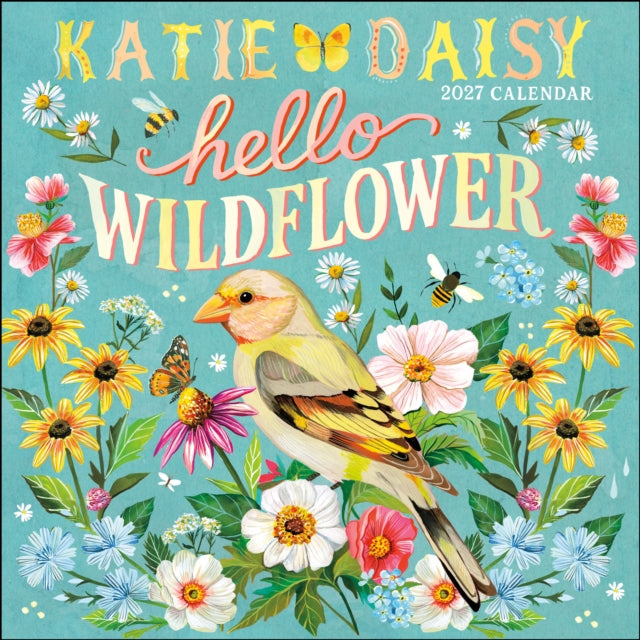 Katie Daisy 2027 Wall Calendar cover
