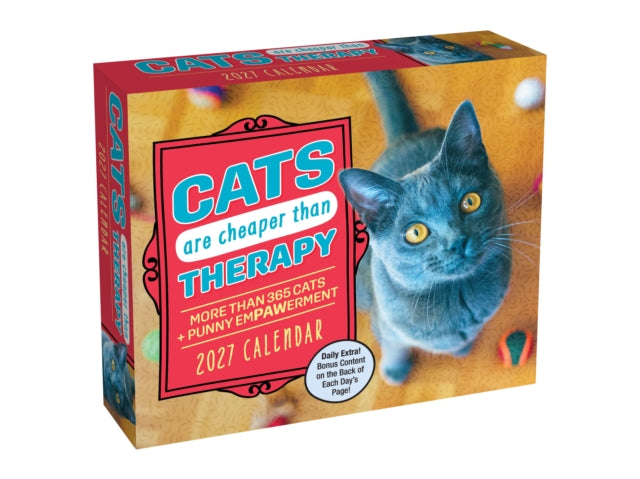 Cats Are Cheaper Than Therapy 2027 Day-to-Day Calendar cover