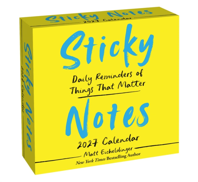 Sticky Notes 2027 Day-to-Day Calendar cover