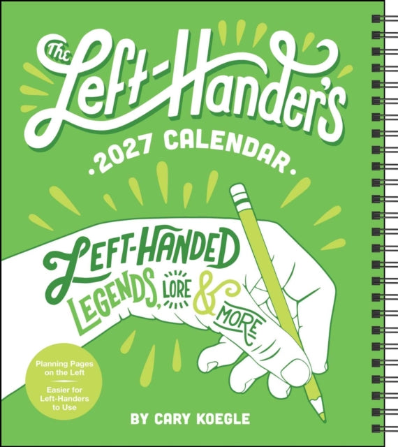 Left-Hander's 2027 Weekly Planner Calendar cover