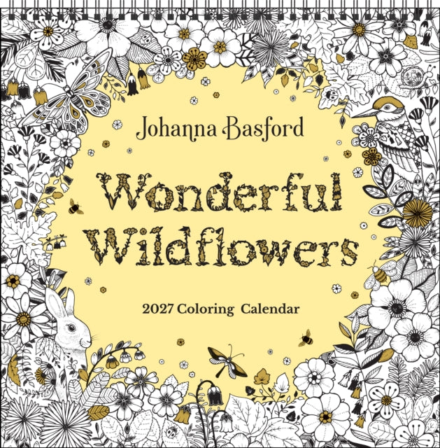 Johanna Basford 2027 Coloring Wall Calendar cover