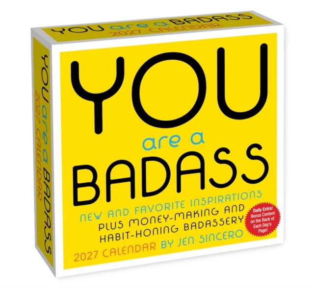 You Are a Badass 2027 Day-to-Day Calendar cover