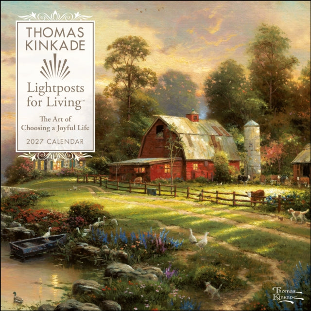 Thomas Kinkade Lightposts for Living 2027 Wall Calendar cover