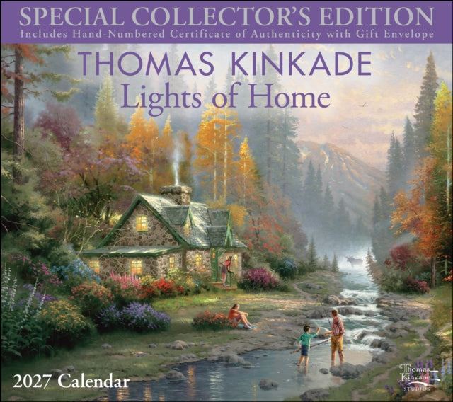 Thomas Kinkade Special Collector's Edition 2027 Deluxe Wall Calendar with Print cover