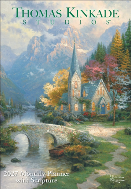 Thomas Kinkade Studios® 2027 Monthly Pocket Planner Calendar with Scripture cover