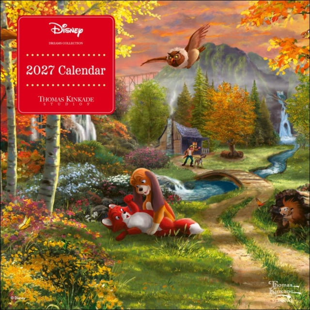 Disney Dreams Collection by Thomas Kinkade Studios 2027 Mini Wall Calendar cover