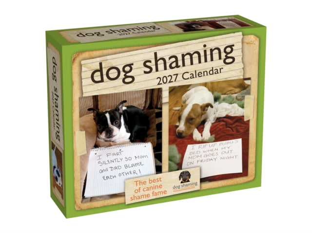 Dog Shaming 2027 Day-to-Day Calendar cover