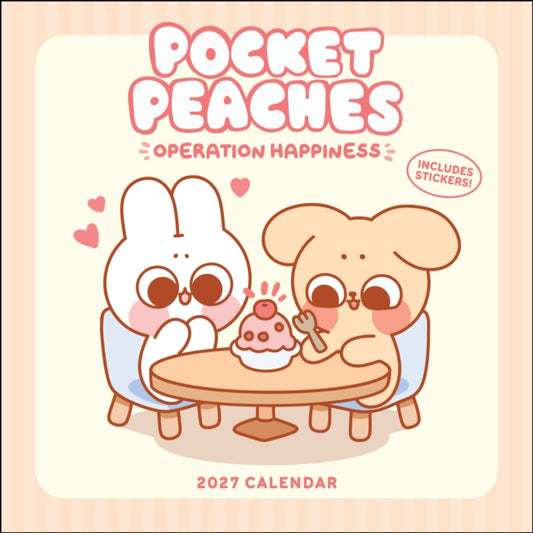 Pocket Peaches 2027 Wall Calendar with Stickers cover