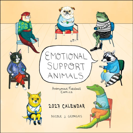 Emotional Support Animals 2027 Wall Calendar cover