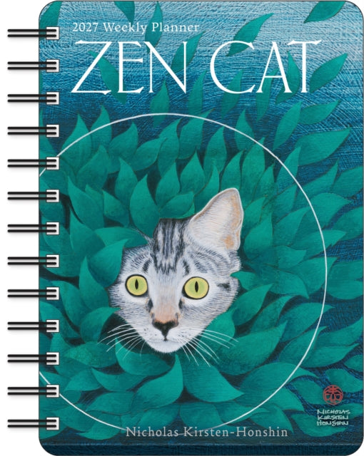 Zen Cat 2027 Weekly Planner Calendar cover