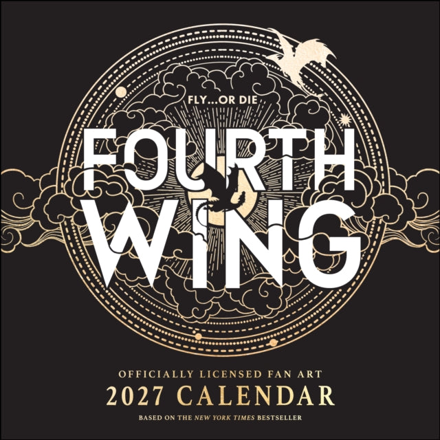 Fourth Wing Officially Licensed Fan Art 2027 Wall Calendar cover