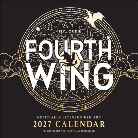 Fourth Wing Officially Licensed Fan Art 2027 Wall Calendar cover