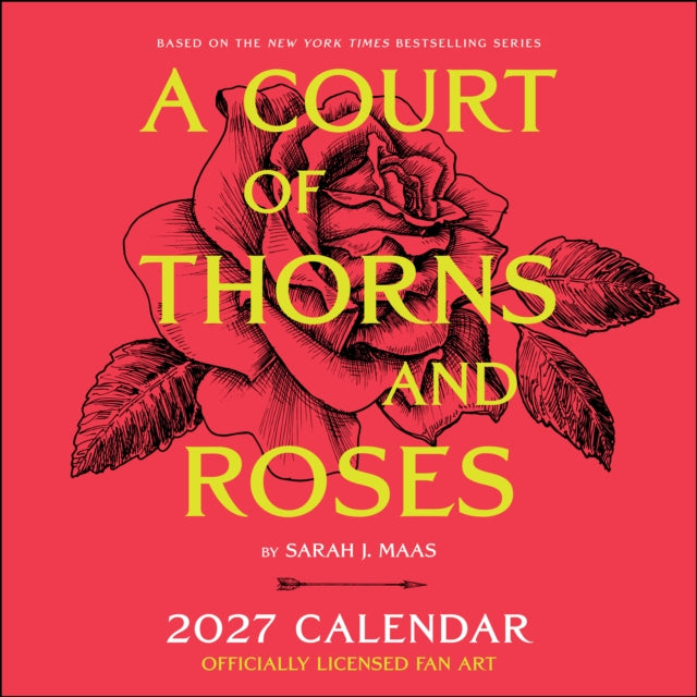 A Court of Thorns and Roses Officially Licensed Fan Art 2027 Wall Calendar cover