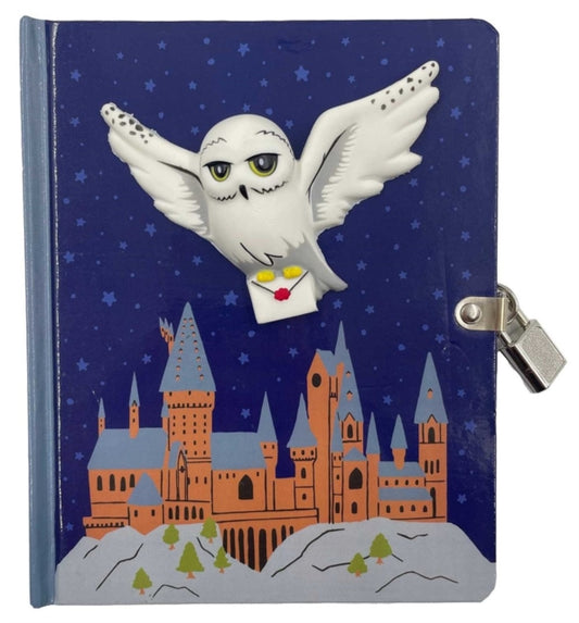 Harry Potter: Hedwig Squishy Lock & Key Diary cover