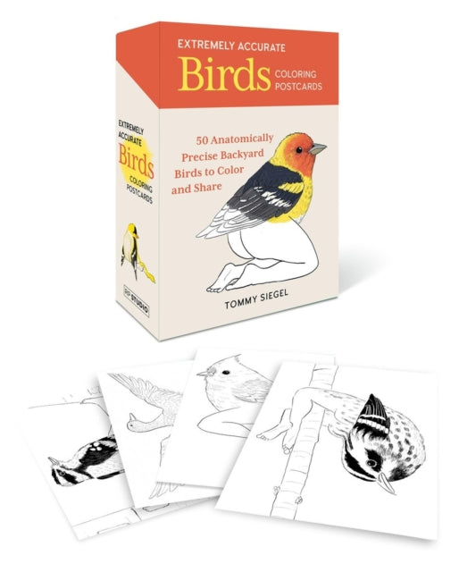 Extremely Accurate Birds Coloring Postcards cover