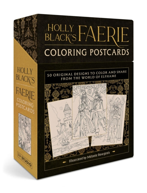Holly Black's Faerie Coloring Postcards cover