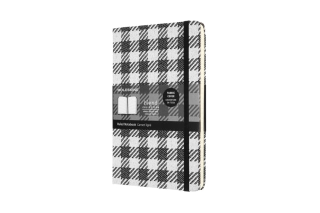 Moleskine Limited Collection Blend Fall/Winter 2020 Large Ruled Notebook: Check Pattern