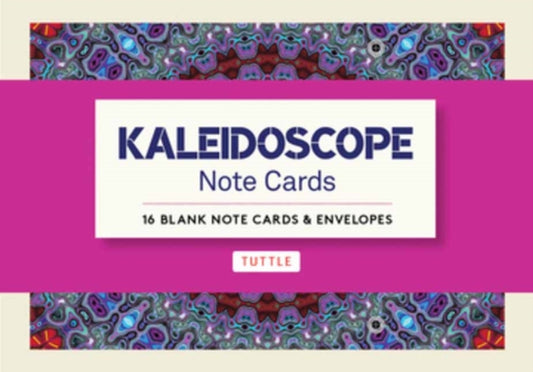 Kaleidoscope, 16 Note Cards: 16 Different Blank Cards with 17 Patterned Envelopes