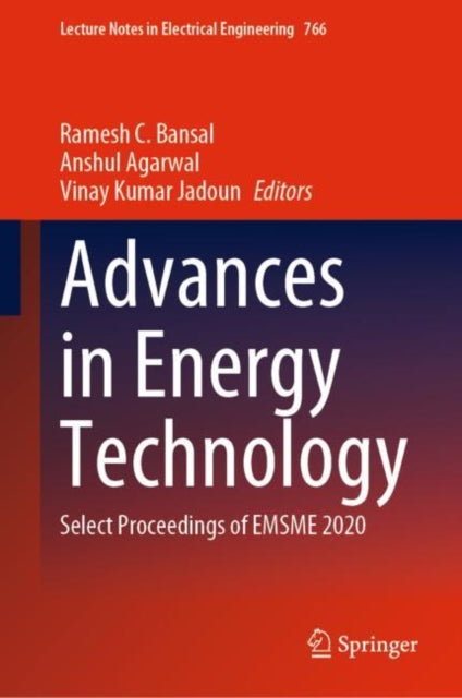 Advances in Energy Technology: Select Proceedings of EMSME 2020