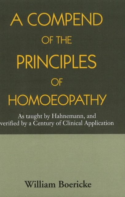 Compend of the Principles Homoeopathy