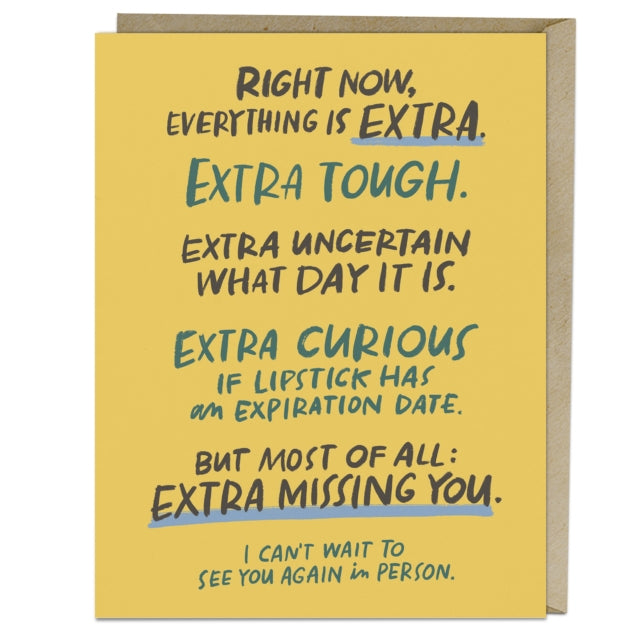 6-Pack Em & Friends Extra Missing You Greeting Cards