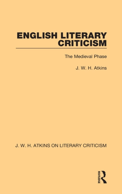 English Literary Criticism: The Medieval Phase