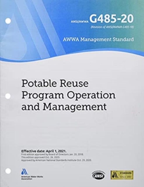 AWWA G485-20 Potable Reuse Program Operation and Management