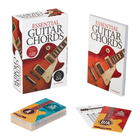 Essential Guitar Chords Kit: Includes 64 Easy-to-Use Chord Flash Cards, Plus 128-Page Instructional Play Book
