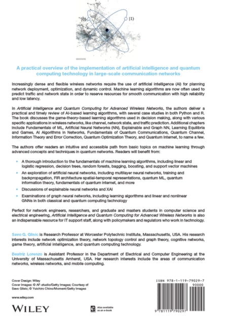 Artificial Intelligence and Quantum Computing for Advanced Wireless Networks