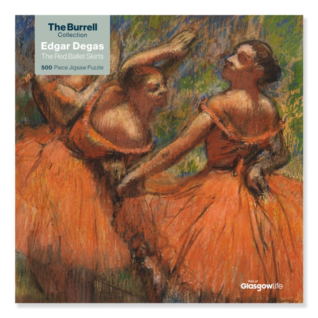Adult Jigsaw Puzzle Glasgow Museums: Red Ballet Skirts by Edgar Degas (500 pieces): 500-piece Jigsaw Puzzles
