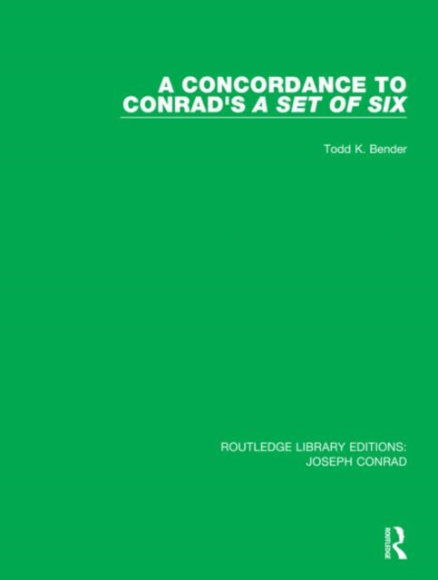 A Concordance to Conrad's A Set of Six