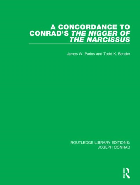 A Concordance to Conrad's The Nigger of the Narcissus