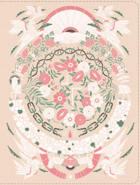 The Jesus Bible Artist Edition, ESV, Leathersoft, Peach Floral, Thumb Indexed
