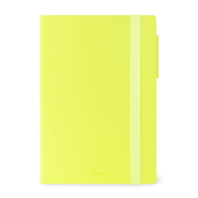 Medium Daily Diary 12 Month 2023 - Lime Green