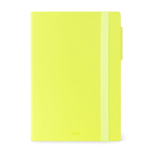 Medium Daily Diary 12 Month 2023 - Lime Green