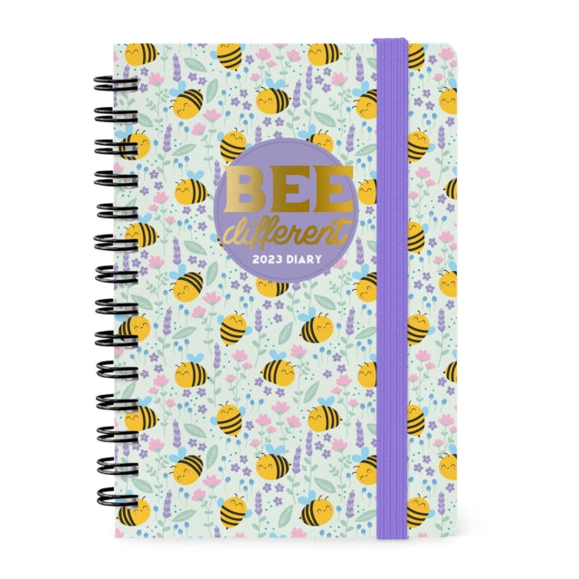 Small Weekly Spiral Bound Diary 12 Month 2023 - Bee