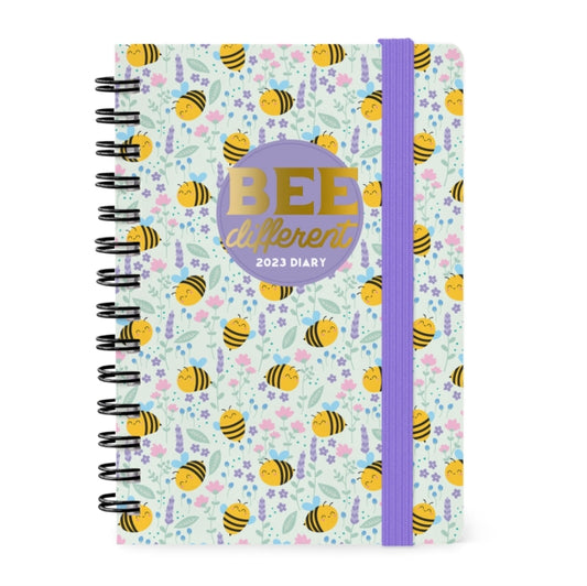 Small Weekly Spiral Bound Diary 12 Month 2023 - Bee