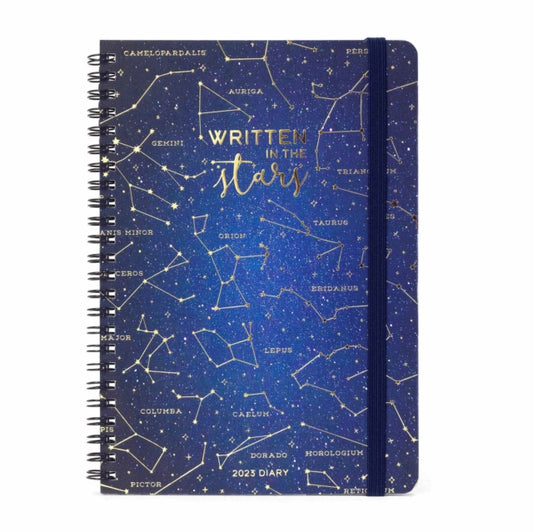 Large Weekly Spiral Bound Diary 12 Month 2023 - Stars